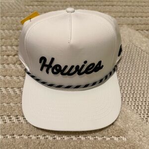 White 'Howies' Rope-Trim Snapback Hat